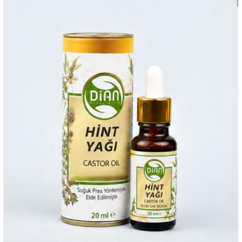 Hint Yağı 20 ml (Castor Oil -Cold Pressed)