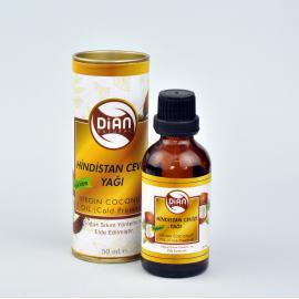 Hindistan Cevizi Yağı 50 ml- Soğuk Sıkım (Virgin Coconut Oil - Cold Pressed)